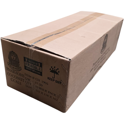Pharaohs Coconut Cube Charcoal - 26mm - 15kg BULK PACK - Pharaohs Hookahs