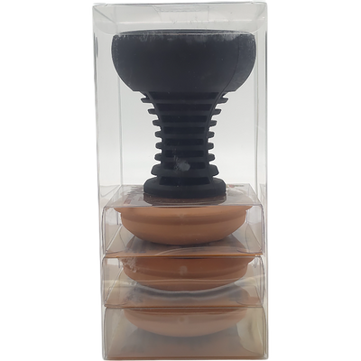 Silicone Bowl with 3 Clay Inserts (Medium and Large Inserts)