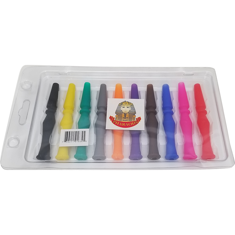 Silicone Mouthtips - Pack of 10 - Pharaohs Hookahs